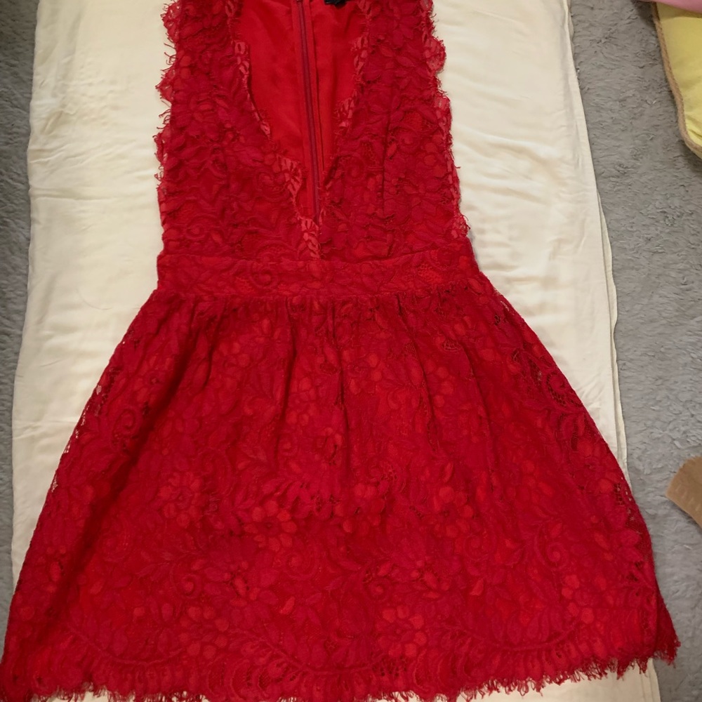 Lace Red Dress